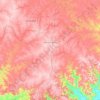 Mapa topográfico Júlio de Castilhos, altitude, relevo