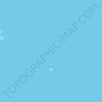Mapa topográfico Tom Thumb Islands, altitude, relevo