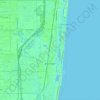 Mapa topográfico Boca Raton, altitude, relevo
