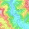 Mapa topográfico Monesiglio, altitude, relevo