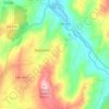 Mapa topográfico Sequeiros, altitude, relevo