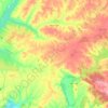 Mapa topográfico Aldeia Velha, altitude, relevo