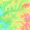 Mapa topográfico Chattahoochee County, altitude, relevo
