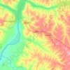 Mapa topográfico Castilho, altitude, relevo
