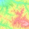 Mapa topográfico Santana do Mato, altitude, relevo