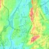 Mapa topográfico Newington, altitude, relevo