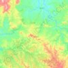 Mapa topográfico Curiúva, altitude, relevo