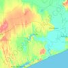 Mapa topográfico Limpopo, altitude, relevo