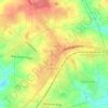 Mapa topográfico Cowpens, altitude, relevo