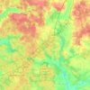 Mapa topográfico Негорельский сельский Совет, altitude, relevo