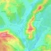 Mapa topográfico Le Planey, altitude, relevo