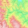 Mapa topográfico Chanchamayo, altitude, relevo
