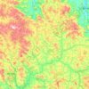 Mapa topográfico São Francisco de Paula, altitude, relevo