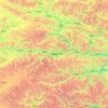 Mapa topográfico Biru County, altitude, relevo