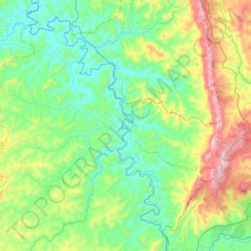 Mapa topográfico Belo Vale, altitude, relevo
