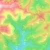 Mapa topográfico Aurano, altitude, relevo
