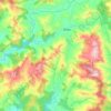 Mapa topográfico Belén de Nosarita, altitude, relevo
