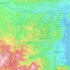 Mapa topográfico L'Aude, altitude, relevo