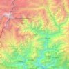 Mapa topográfico Mangan, altitude, relevo