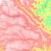 Mapa topográfico Chapadão do Céu, altitude, relevo
