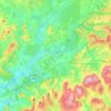 Mapa topográfico Communauté de communes du Pays de Villersexel, altitude, relevo