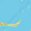 Mapa topográfico Nord-Sulawesi, altitude, relevo