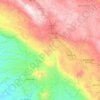 Mapa topográfico Teopisca, altitude, relevo