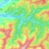 Mapa topográfico Vide e Cabeça, altitude, relevo