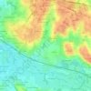 Mapa topográfico Saint-Jean-sur-Veyle, altitude, relevo