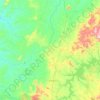 Mapa topográfico Mara Rosa, altitude, relevo