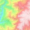 Mapa topográfico Tauca, altitude, relevo
