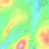 Mapa topográfico Carva, altitude, relevo