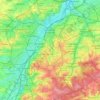 Mapa topográfico Brussel Hoofdstad, altitude, relevo