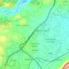 Mapa topográfico Llanera de Ranes, altitude, relevo