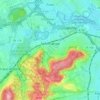 Mapa topográfico Schifflange, altitude, relevo