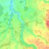 Mapa topográfico Châtillon-Coligny, altitude, relevo