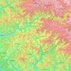 Mapa topográfico Shimla District, altitude, relevo