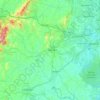 Mapa topográfico Fauquier County, altitude, relevo