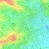 Mapa topográfico Praça Rui Barbosa, altitude, relevo