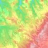 Mapa topográfico Limogne-en-Quercy, altitude, relevo