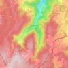 Mapa topográfico Bonneval, altitude, relevo