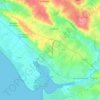 Mapa topográfico Portbail, altitude, relevo