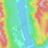 Mapa topográfico Columbia Lake, altitude, relevo