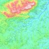 Mapa topográfico Minduri, altitude, relevo