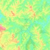 Mapa topográfico Imbituva, altitude, relevo