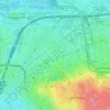 Mapa topográfico 75019, altitude, relevo