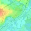Mapa topográfico Thourotte, altitude, relevo