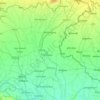 Mapa topográfico Uttar Dinajpur, altitude, relevo