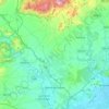 Mapa topográfico Molina de Segura, altitude, relevo