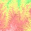 Mapa topográfico Campbell County, altitude, relevo